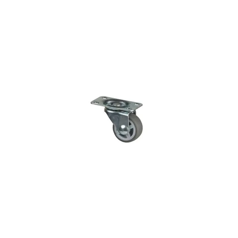 Roulette pivotante de 30 mm / Grise
