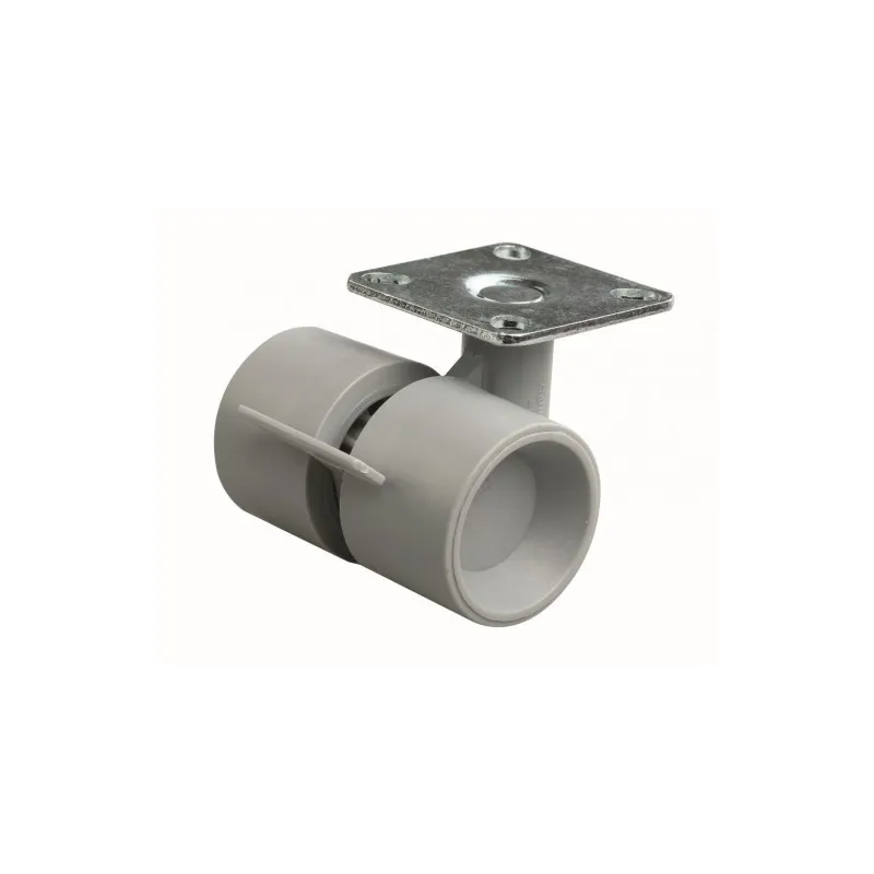 Roulettes design avec frein SPEED 40 mm / Gris