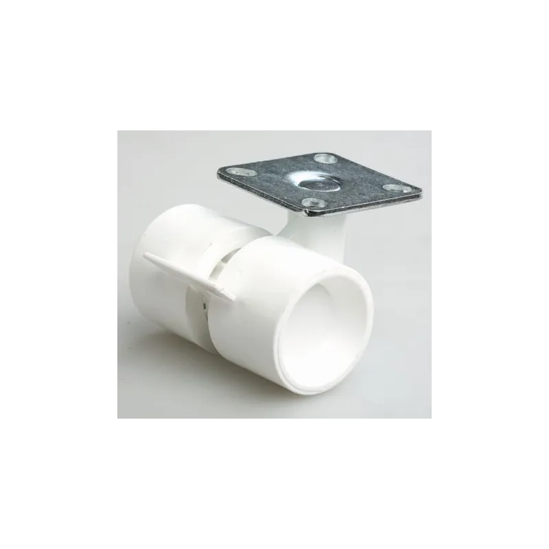 Roulettes design avec frein SPEED 40 mm / Blanc
