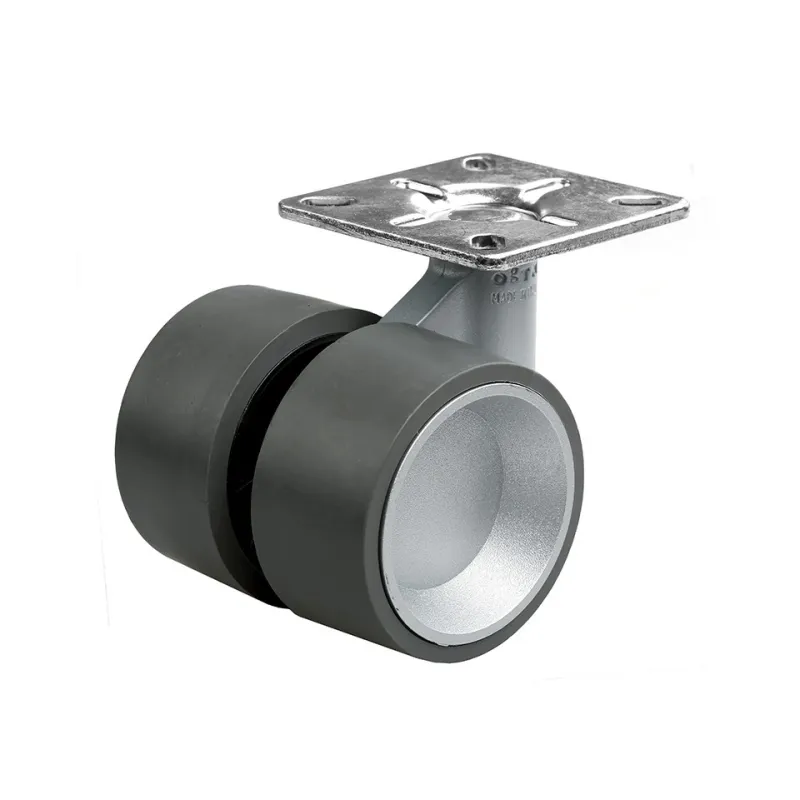 Roue design avec frein SPEED 60 mm / Gris