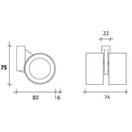 Roue design avec frein SPEED 60 mm / Gris