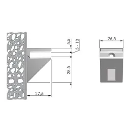 Support d’étagère PALERMO MINI / inox
