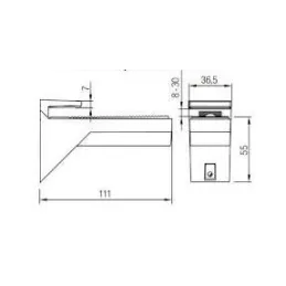 Support d’étagère PALERMO / Argenté