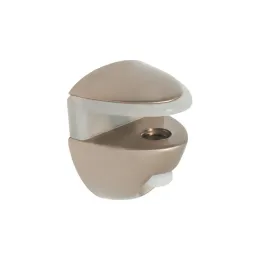 Support de tablette en verre OVAL MINI / nickel satiné