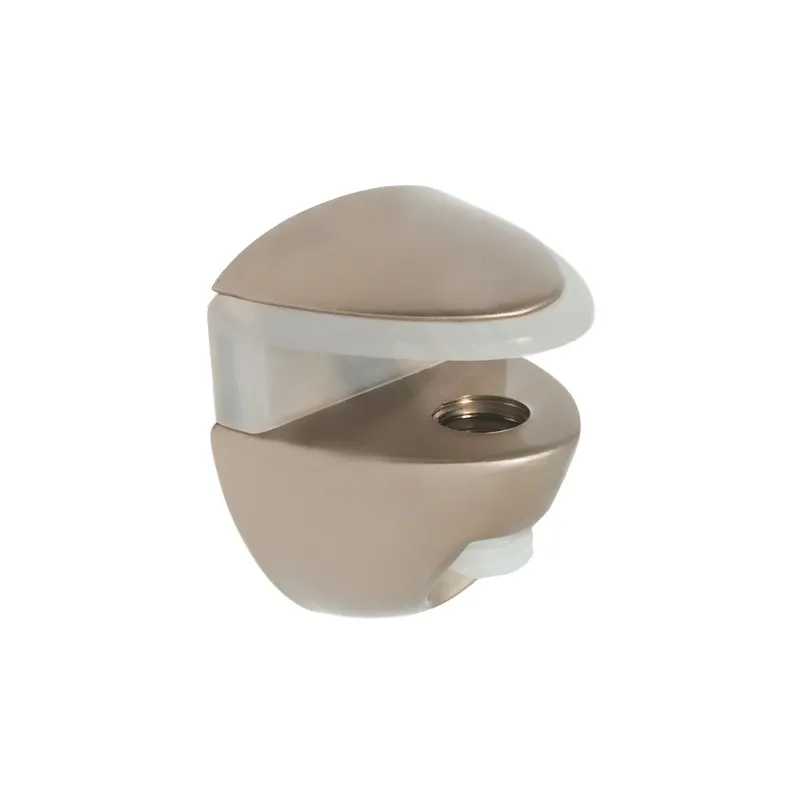 Support de tablette en verre OVAL MINI / nickel satiné