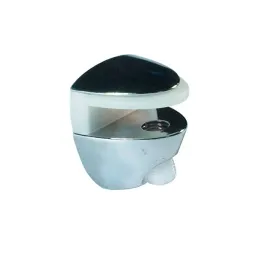 Support d’étagère en verre OVAL MINI / Chrome brillant