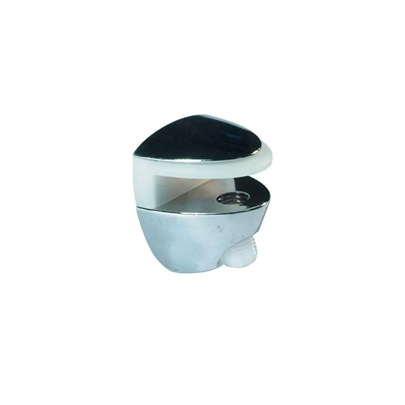 Support d’étagère en verre OVAL MINI / Chrome brillant