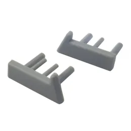Set d’embouts pour profilé de paroi de douche 10 mm / Gris