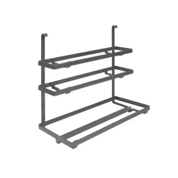 Étagère suspendue triple pour papier / Anthracite