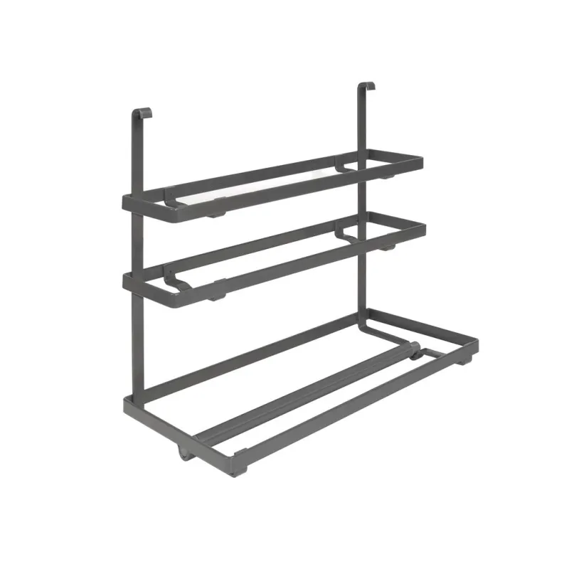 Étagère suspendue triple pour papier / Anthracite