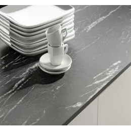 Plan de travail compact Nero Portoro (âme noire) / S63028 CM