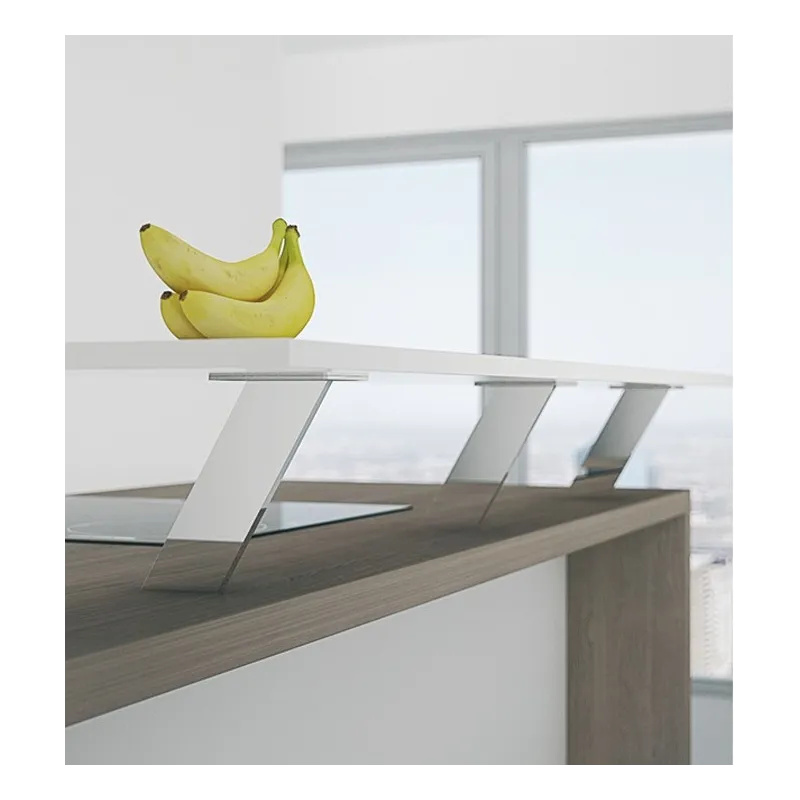 Console de bar inclinée / Chrome brillant