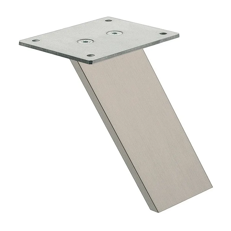 Console de bar inclinée / Acier inoxydable