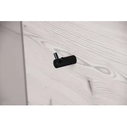 Porte-manteau INDUST / Noir mat