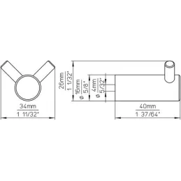 Porte-manteau INDUST / Noir mat