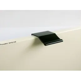 Poignée de chant de porte DINOS / Noir mat
