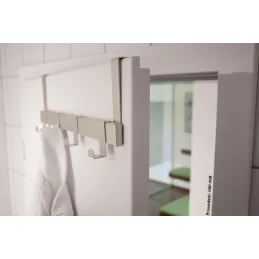 Patère design pour porte EMA / Chrome brillant
