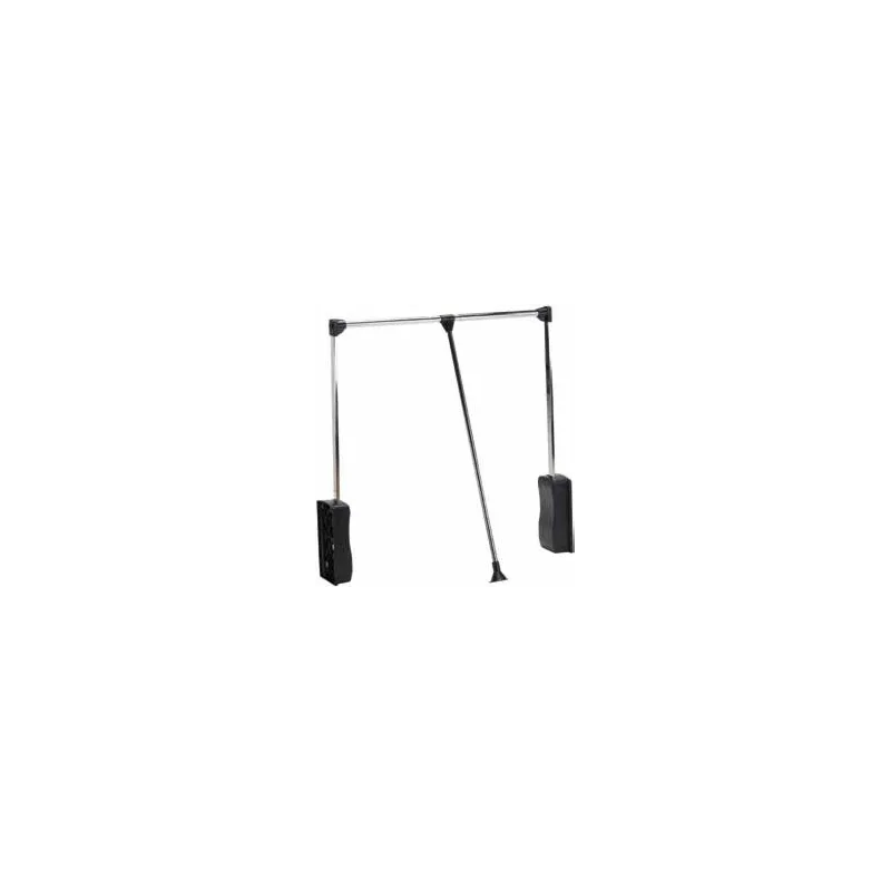 Patère rabattable EASY / Noir - chrome