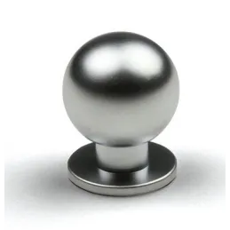 Bouton ROUND 18 / Chrome mat satiné