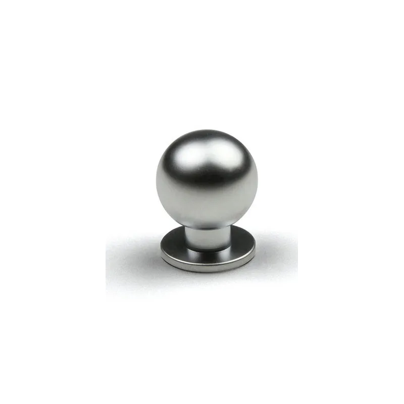 Bouton ROUND 18 / Chrome mat satiné