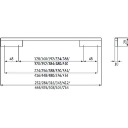 Poignée VELVET / Chrome brillant
