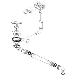 Ensemble de siphon Blanco