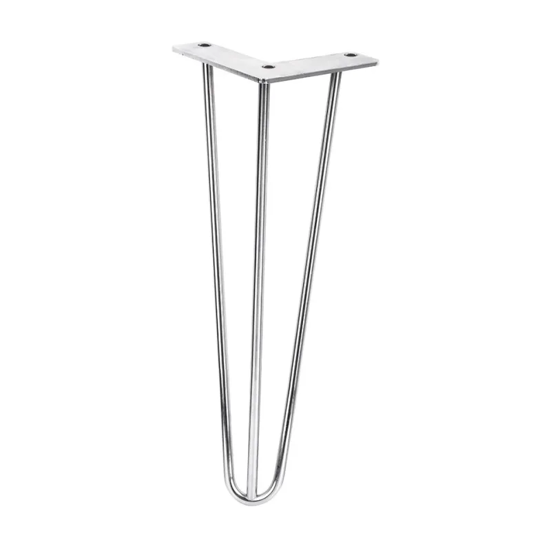 Pied de table basse HAIRPIN 420 mm / Chrome brillant