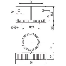 Pied de table Edge 100