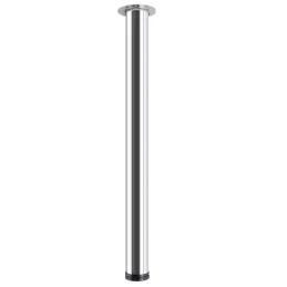 Pied de table SIMPLE Chrome brillant / 60 mm