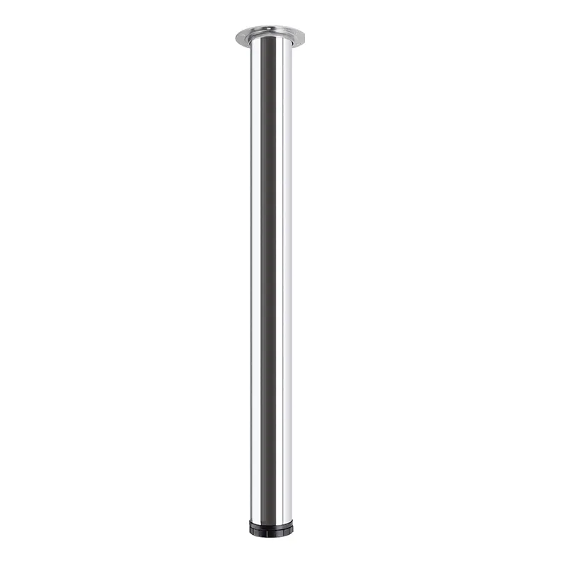 Pied de table SIMPLE Chrome brillant / 60 mm