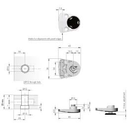 Pied réglable à encastrer LEVELLER