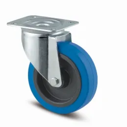 Roulettes de meuble TENTE sans frein 100 mm / Bleu