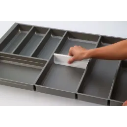 Set de séparateurs pour range-couverts MILENIUM – 3 pièces / Anthracite