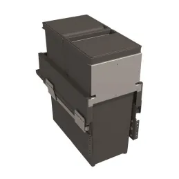 Poubelle coulissante 300 mm – 1×40 L / Anthracite