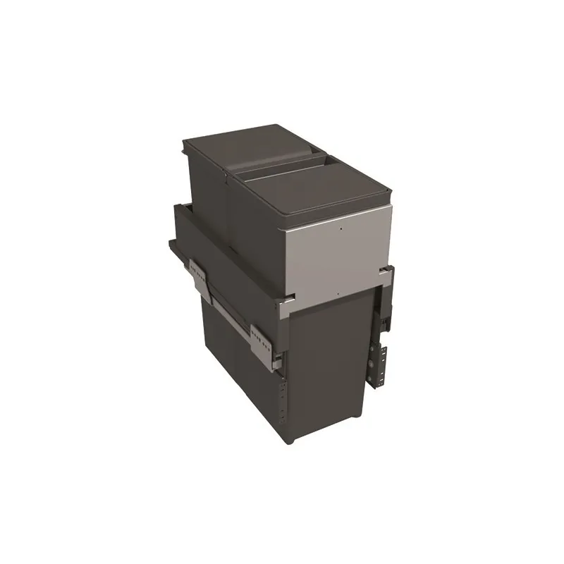 Poubelle coulissante 300 mm – 1×40 L / Anthracite