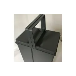 Poubelle coulissante 300 mm – 1×40 L / Anthracite
