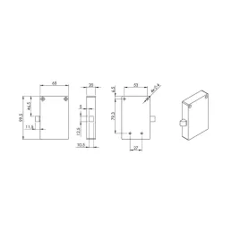 Serrure électronique à clavier Systemo / noire