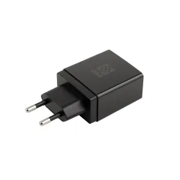 Prise électrique avec chargeur USB Square A+C / Inox