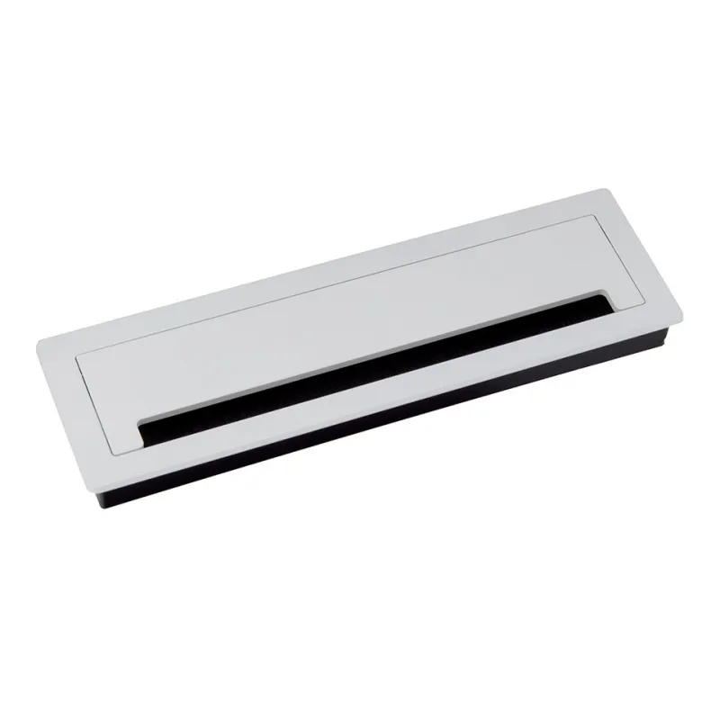 Passe-câbles LUXURY avec amortissement, 300 mm / Blanc