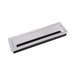 Passe-câbles LUXURY avec amortissement, 300 mm / Aluminium brossé