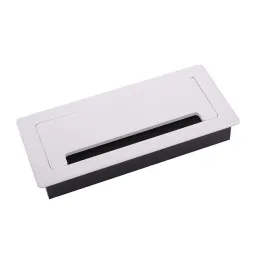 Passe-câbles LUXURY avec amortisseur, 200 mm / Blanc mat