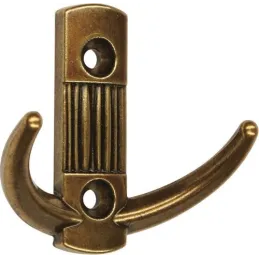 Patère rustique LIVIS Mini / Laiton vieilli