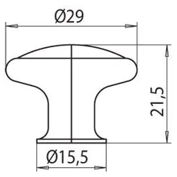 Bouton GARDE / Argent vieilli – porcelaine craquelée