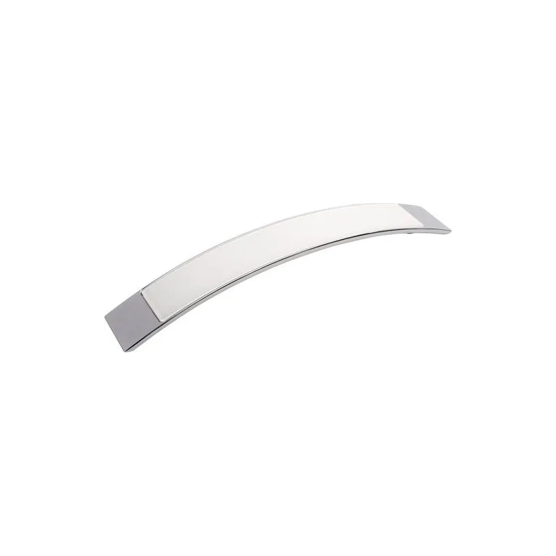 Poignée MOBILIAR / Chrome brillant – blanc