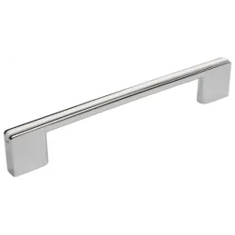 Poignée BELTO / Chrome brillant - blanc