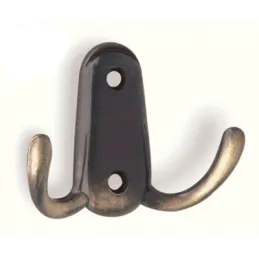 Patère rustique SEVILA Mini / Laiton vieilli