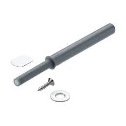 Poussoir TIP-ON long de 76 mm / Gris