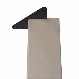 Pied de table en acier 80 x 80 / Chrome brillant