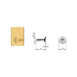 Aimant à visser K-LOCK / Anthracite