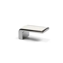 Bouton VELEO / Chrome brillant – blanc